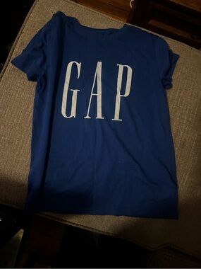 GAP Royal Blue Short Sleeve Tee with White Logo